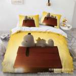 Snoopy mielas spaudinys patalynės komplektai antklodė lovos uždangalas užvalkalas pagalvės užvalkalas 2-3 dalių komplektai vaikams suaugusiems namų dekoras EU Single 135x200cm