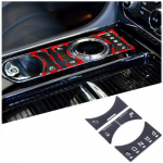 4 vnt. Piano juodos pavarų perjungimo panelės mygtukų apdailos lipdukas Jaguar XJ X351 10-19