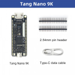 Sipeed Tang Nano 9K FPGA kūrimo plok&scaron;tė GOWIN GW1NR-9 RISC-V 2,54 mm kontaktinis kai&scaron;tis+Type-C duomenų kabelis+4,3/5/7 colio SPI ekranas
