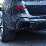 A51K-Skirta BMW X5 G05 Automobilio I&scaron;metimo Sistemos Duslintuvo Uodegos Vamzdelio Apdailos Dangtelis Nerūdijančio Plieno I&scaron;orinės Dalys Rinkinys juoda