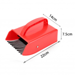 Ne&scaron;iojamas uogų rinktuvas Ergonomi&scaron;ka uogų rinkimo &scaron;akutė Plastikinė rankena Rinkimo įrankis Mėlynių rinkimo derliaus nuėmimo ma&scaron;ina su ergonomi&scaron;ka rankena red