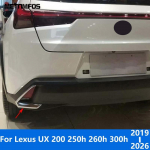 Skirta Lexus UX 200 250h 260h 300h -2025 2026 Chromuotas galinio rūko žibinto dangtelio apdailos apsauginis elementas I&scaron;orės aksesuarai Automobilio stilius