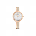 Swarovski Crystalline Uptown Laikrodis Kvarcinis Mechanizmas Nerūdijančio Plieno Apyrankė Sidabrinis Ciferblatas Atsparus Vandeniui Iki 50 Metrų Moteri&scaron;ki Laikrodžiai 5642218 Rose Gold Strap