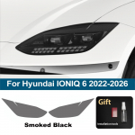 Skirta Hyundai IONIQ 6 2026-2026 Blizgančio Dūminio Juodo Spalvos I&scaron;pjauta TPU Priekinių Žibintų Apsauginė Plėvelė PPF Rinkinys Atsparus Įbrėžimams Vinilo Plėvelės Dangtelis For 22-26 SMK