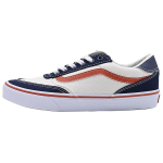 Vans Brooklyn LS universalūs patogūs žemi krep&scaron;inio batai vyri&scaron;ki sportbačiai balti mėlyni oranžiniai VN000D7QJDU 39