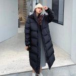 Žiemos &scaron;ilta Parka ilga moteri&scaron;ka pūkinė striukė sniego paltai Moteri&scaron;ka striukė su gobtuvu stora, &scaron;ilta eleganti&scaron;ka moteri&scaron;ka, atspari vėjui S