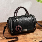 Yogodlns Moteri&scaron;kas pečių krep&scaron;ys su gėlių pakabuku Moterų krep&scaron;iai Boston Crossbody 25cm*14cm*15cm