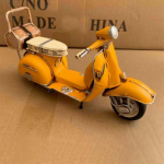 Vespa Motorolerio Modelis Vintage  Automobilio Metalinis Statinis Modelis Dovana Vaikams Gerbėjams rožinė