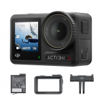 DJI Osmo Action 4 Essential Combo Vandeniui atspari veiksmo kamera su nuostabia M spalva ir 1770 mAh [I&scaron;skirtinis pasiūlymas Amazon] Kamera 4K/120fps 1/1,3 colio juoda