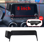 skirta Nissan Juke F16 2018-2024 Laikiklis telefonui, Navigacijos laikiklis prie ekrano, Belaidžio įkrovimo priedai 7 inch black