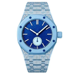 Pažangus deimantinio stiliaus cinko lydinio metalinis dėklas ir dirželio modifikavimo rinkinys, skirtas AP X Swatch Royal Pop, keičiamas į laikrodį For Royal Pop&Excluding Watches blue