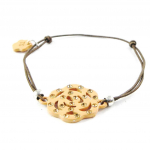 Les Tr&eacute;sors De Lily [H9818] - Bracelet Cr&eacute;ateur 'Cam&eacute;lia' beige camel