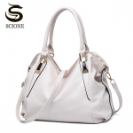 SCIONE Fashion Ladies Bag Įstrižainė rankinė ant peties 36cm*15cm*43cm balta