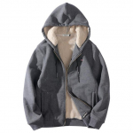 Fleece Stori Vyri&scaron;ki Gobtuvai Vyri&scaron;kos Striukės Gatvės Mada Dideli Auk&scaron;ti Vyri&scaron;ki Striukės Paltai L(50-60kg)