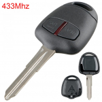433Mhz 2 mygtukų automobilio nuotolinio valdymo raktas tinka MITSUBISHI Outlander Pajero Montero Triton ASX Lancer