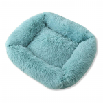 Mink&scaron;tas ilgas pliu&scaron;inis &scaron;unų lova Žiemos kačių lova Chihuahua Yorkie &scaron;uniuko pagalvėlė mažo &scaron;uns lova &Scaron;ilta naminių gyvūnėlių sofa lova &scaron;unims katėms L dangaus mėlyna spalva