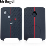 Silikoninis automobilio rakto dėklas, skirtas Renault Duster Kaptur Clio Captur Logan Megane 2 3 Laguna Fluence Zoe Koleos Scenic Danilo Nema raudona