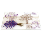 Les Tr&eacute;sors De Lily [A2457] - Pjaustymo lenta / stiklinis padėkliukas 'Provanso' levandų - 30x20 cm violetinė