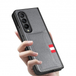 Odinis kortelių lizdo verslo dėklas, skirtas Samsung Galaxy Z Fold 4 Fold3 Fold4 Fold2 Fold 3 2 5g Zfold4 Matte Feeling Telefono krep&scaron;ys for Samsung Z Fold 2 mėlyna