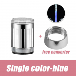 Led vandens mai&scaron;ytuvas Stream Light Virtuvė vonios kambarys du&scaron;o čiaupo mai&scaron;ytuvo antgalis 7 spalvos keitimo temperatūros jutiklis &scaron;viesos mai&scaron;ytuvas Led Single color-blue