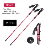 2 vnt / 5 sekcijų lauko sulankstomi žygių lazdos Ne&scaron;iojama pėsčiųjų lazda, skirta &Scaron;iaurės &scaron;alių pagyvenusių žmonių teleskopiniam klubui, kurį lengva įdėti į krep&scaron;į