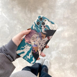 Animacinių filmų Jujutsu Kaisen Yuji Itadori Fushiguro Megumi telefono dėklas, skirtas iPhone 13 12 11 Pro X XsMax XR 7 8Plus mielas mink&scaron;tas dangtelis iPhone 7 8