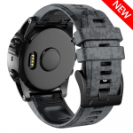 Keičiama 22 mm 26 mm Quickfit kamufliažinė silikoninė apyrankė skirta Garmin Epix Gen 2 Fenix ​​7X 7 6X 6 Pro 5 5X Plus apyrankių dirželiai 22mm Epix Gen 2