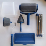 Besiūlis dažų volelių &scaron;epetėlių rinkinys su spalvota dėžute Daugiafunkcinis buitinis sienų dekoratyvinis dažų voleliu teptuko įrankių dažai sienoms