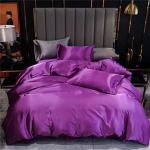 Vasaros &scaron;ilko paklodės lova Vienspalvė satino patalynė lova &Scaron;ilkinė antklodės užvalkalų komplektai namų tekstilė 3vnt patalynės komplektas 180X210CM 3PCS