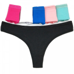 Moteri&scaron;kos &bdquo;G String&ldquo; seksualios medvilnės kelnaitės juodos baltos nėriniuotos moteri&scaron;kos apatinės kelnaitės, apatinės kelnės, 6 vnt. M