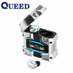 Naujas produktas Belaidės TWS Bluetooth ausinės Mokslinės fantastikos metalo jutiklinė kosminė kapsulė Dvigubos ausies žaidimų ausinės be vėlavimo balta