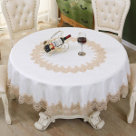 European Entry Lux Staltiesė Tribute Silk Jacquard Lace Staltiesė Apvali Staltiesė Staltiesė 180 round