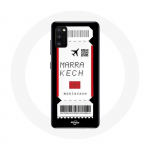 Coque pour Samsung Galaxy S20 Billet d'avion Marrakech Maroc