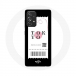 Coque pour Samsung Galaxy A52 Billet d'avion Tokyo Japon