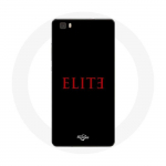 Coque pour Huawei P8 Lite Elite Saison 5 Logo Rouge Fond Noir