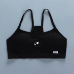 Paauglių apatinis trikotažas mergaitėms Vaikams Mergaitėms kirpti nėriniai Belaidė jaunų treniruočių liemenėlė 8-14m. one size juoda