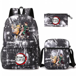 Anime Demon Slayer kuprinė Sharingan paaugliams Studentų mokyklinė krep&scaron;ys berniukui mergaitei atgal į mokyklą Uzumaki didelės talpos animacinių filmų krep&scaron;iai