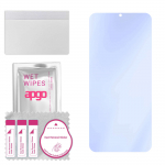 apgo Ultra-Clear 9H Hybrid protective glass compatible with Oppo A9x, flexible nano glass, great replacement for tempered glass, scratch-resistant, fu