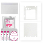 apgo Protective Skin Sticker for the back+sides compatible with Samsung Galaxy Z Flip 5, Full Wrap Film, Foil, Vinyl - Pattern Matte Transparent