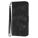 Knurling Stripe PU odinė piniginės kortelės krep&scaron;io telefono dėklas, skirtas Oppo A36,A53,A72,A54,F19,Reno6 Lite,Realme 9i,Realme 10,Realme C55... Oppo F19 Pro juoda