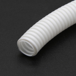 3 metrai 7mm-28mmPP izoliuotas gofruotas vamzdis vamzdis vamzdis žarna srieginė žarna plastikinė dumplių apsauginė įvorė White Closure-28mm
