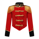 Vaikų Mergaičių Berniukų Būgnininko Mažoro Kostiumas Mar&scaron;o Orkestro Uniforma Ringleader Būgnininkas Helovino Cosplay Pasirodymas Princo Kostiumas 13-14 Years