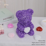 Valentino dienos dovana Red Rose Bear Rose Gėlė Dirbtinis papuo&scaron;imas Mylėtojams Dovana Valentino Dovana Dovana