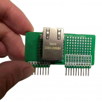 Flipper Zero Ethernet laidinio tinklo moduliui Tinklo modulis Zero Testinis žaidimas Flipper prieigai U7U1 Green-For Flipper zero