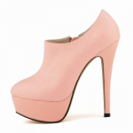 Moteri&scaron;ki batai Seksualūs stiletto mados rudens žiemos 14 cm apvalūs pir&scaron;tai auk&scaron;takulniai moteri&scaron;ki kasdieniai platforminiai auk&scaron;takulniai odiniai vakarėlių batai 38 rožinė