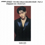 ATEEZ 11-asis mini albumas Auksinė valanda Part.2 Digipack Ver Oficiali nuotraukų kortelė KPOP San - Bookmark