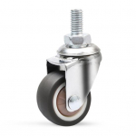 5 vnt. 1,5 /2 stiebo pasukamų ratukų M8 x 15 mm sriegiuotas stiebas ratas guminiai ratukai be triuk&scaron;mo baldų ratukai pakaitiniai kūdikio lovai stalui lentynai 2inch A