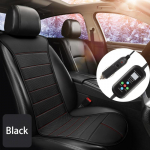 12V-24V &Scaron;ildomas automobilio sėdynės pagalvėlės užvalkalas Neslystantis &Scaron;iltas žieminis automobilio sėdynės užvalkalas Universalus automatinis sėdynės &scaron;ildymo pagalvėlės salono priedai juoda