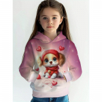 Vaiki&scaron;ki drabužiai mergaičių džemperiai ilgomis rankovėmis 3D animacinių filmukų gyvūnai spausdinti vaikams pavasario rudens drabužiai laisvalaikio mieli lauko mergaičių drabužiai vir&scaron;ų 100