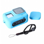 Apsauginis silikoninis dėklas GoPro Hero 8 Black Grūdinto stiklo ekrano apsauginė plėvelė Objektyvo dangtelis Dangtelis Go Pro 8 priedas